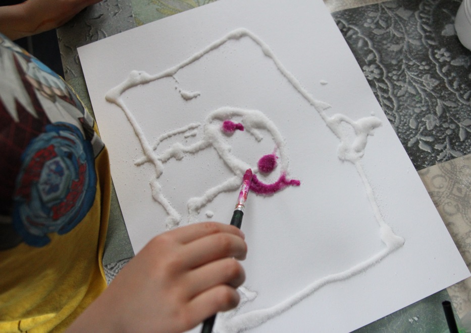 Peinture au sel et à la colle Payette Family