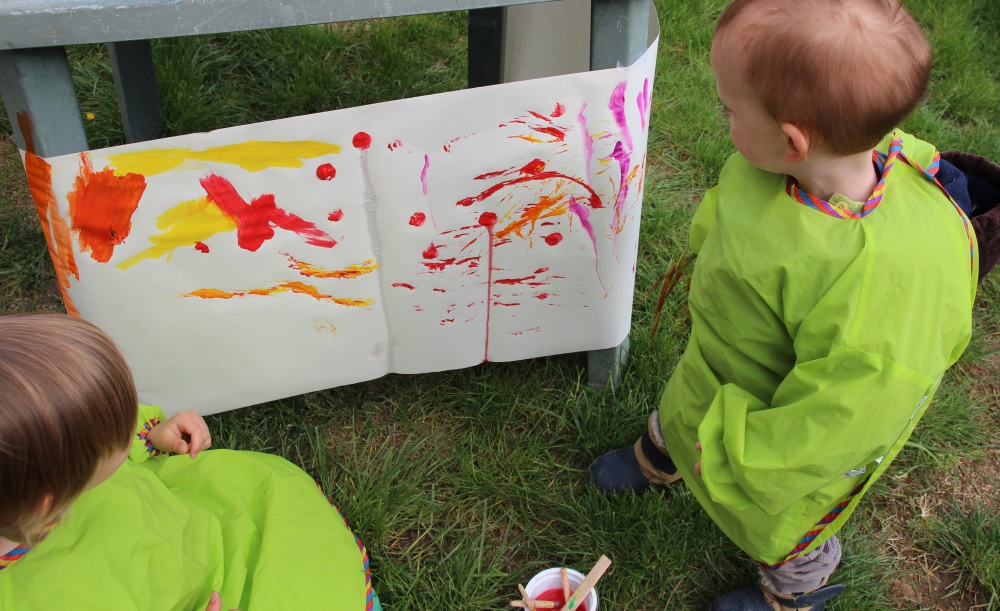 Peindre dehors avec les éléments de la nature Payette Family
